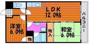 グランデュール東古松の物件間取画像